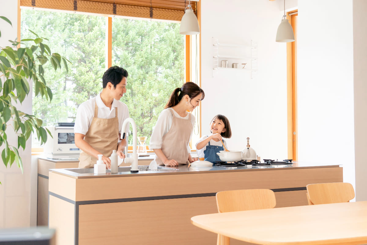 お客様のご希望を受け止めつつながらも、今だけではなく、末永く暮らしていくための住まいを共につくります